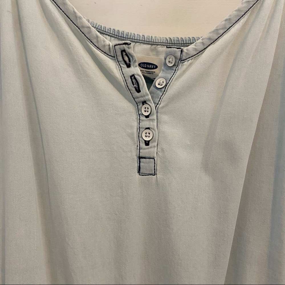 Old Navy Lightweight Light Denim Pantsuit. Size XSmall. - Picture 6 of 11